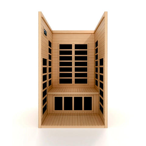 GoldenDesigns DYN-6119-01 Gracia 1-2 Person Low EMF FAR Infrared Sauna (New)