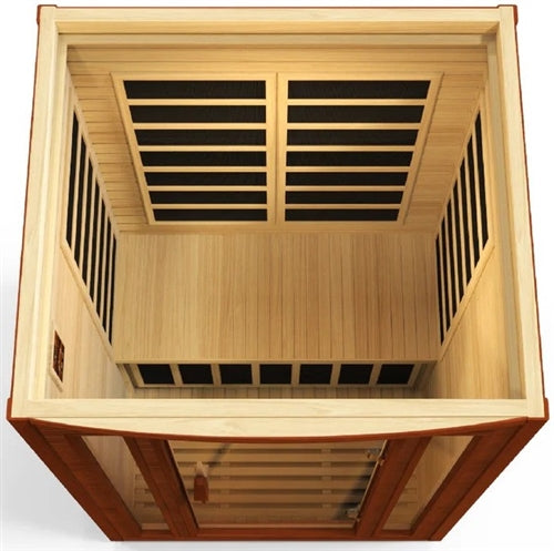 GoldenDesigns DYN-6206-01 Elite Dynamic San Marino Elite 2-person Ultra Low EMF FAR Infrared Sauna (New)