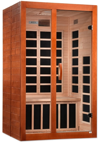 GoldenDesigns DYN-6209-02 Elite Dynamic Santiago Elite 2-person Ultra Low EMF FAR Infrared Sauna | Image