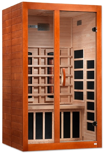 GoldenDesigns DYN-6209-03 FS Dynamic Santiago 2-Person Full Spectrum  Near Zero EMF FAR Infrared Sauna | Image