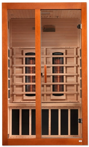 GoldenDesigns DYN-6209-03 FS Dynamic Santiago 2-Person Full Spectrum  Near Zero EMF FAR Infrared Sauna (New)