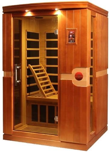 GoldenDesigns DYN-6210-01 Elite Venice Elite 2 Person Ultra Low EMF FAR Infrared Sauna (New)