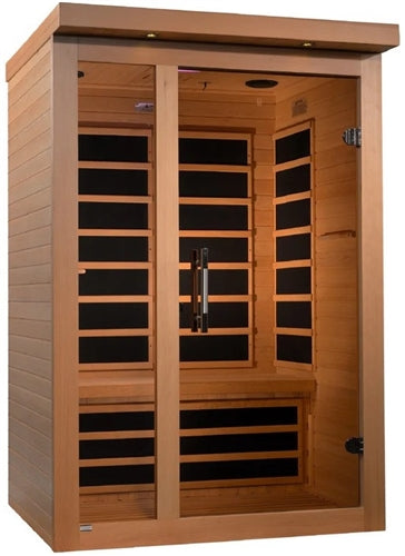 GoldenDesigns DYN-6215-02 Elite Llumeneres 2 Person Ultra Low EMF Far Infrared Sauna | Image