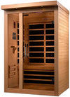 GoldenDesigns DYN-6215-02 Elite Llumeneres 2 Person Ultra Low EMF Far Infrared Sauna (New)