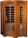 GoldenDesigns DYN-6225-02 Elite Dynamic Heming Elite 2-person Corner Ultra Low EMF FAR Infrared Sauna (New)