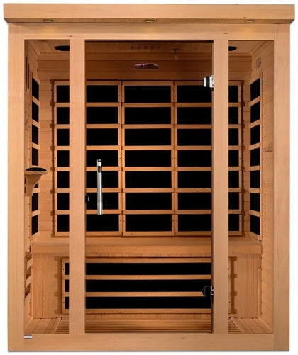 GoldenDesigns DYN-6315-02 Elite Vila 3 Person Ultra Low EMF Far Infrared Sauna (New)