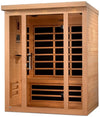 GoldenDesigns DYN-6315-02 Elite Vila 3 Person Ultra Low EMF Far Infrared Sauna (New)