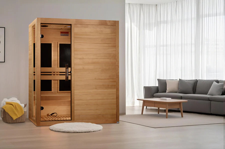 GoldenDesigns DYN-6315-05 Elite Dynamic "Toscana" 3 Person Ultra Low EMF FAR IR Sauna (New)