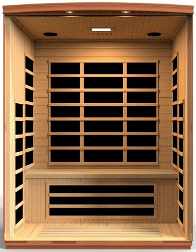 GoldenDesigns DYN-6336-02 Elite Dynamic Lugano 3-person Ultra Low EMF FAR Infrared Sauna (New)