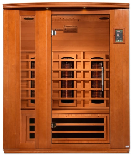 GoldenDesigns DYN-6336-03 FS Dynamic Lugano 3-Person Full Spectrum  Near Zero EMF FAR Infrared Sauna (New)