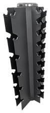 French Fitness 4-Sided Vertical Dumbbell Rack, 16 Pairs (New)