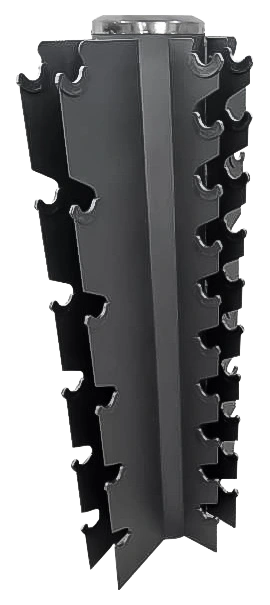 French Fitness 4-Sided Vertical Dumbbell Rack, 16 Pairs (New)