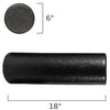 French Fitness 18" Black Foam Roller (New)