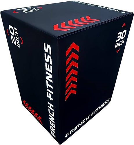 French Fitness 20-24-30 3-In-1 Soft Foam Plyo Box (New)