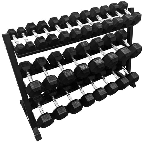 French Fitness 3 Tier Hex Dumbbell Rack 3THDR (New)