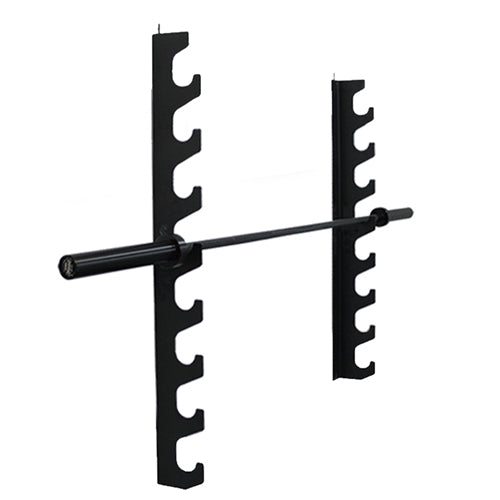 French Fitness 8 Bar Wall Mounted Horizontal Rack Image