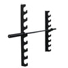 French Fitness 8 Bar Wall Mounted Horizontal Rack Image