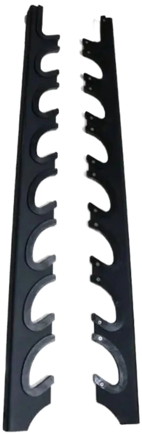 French Fitness 8 Bar Wall Mounted Horizontal Rack (New)