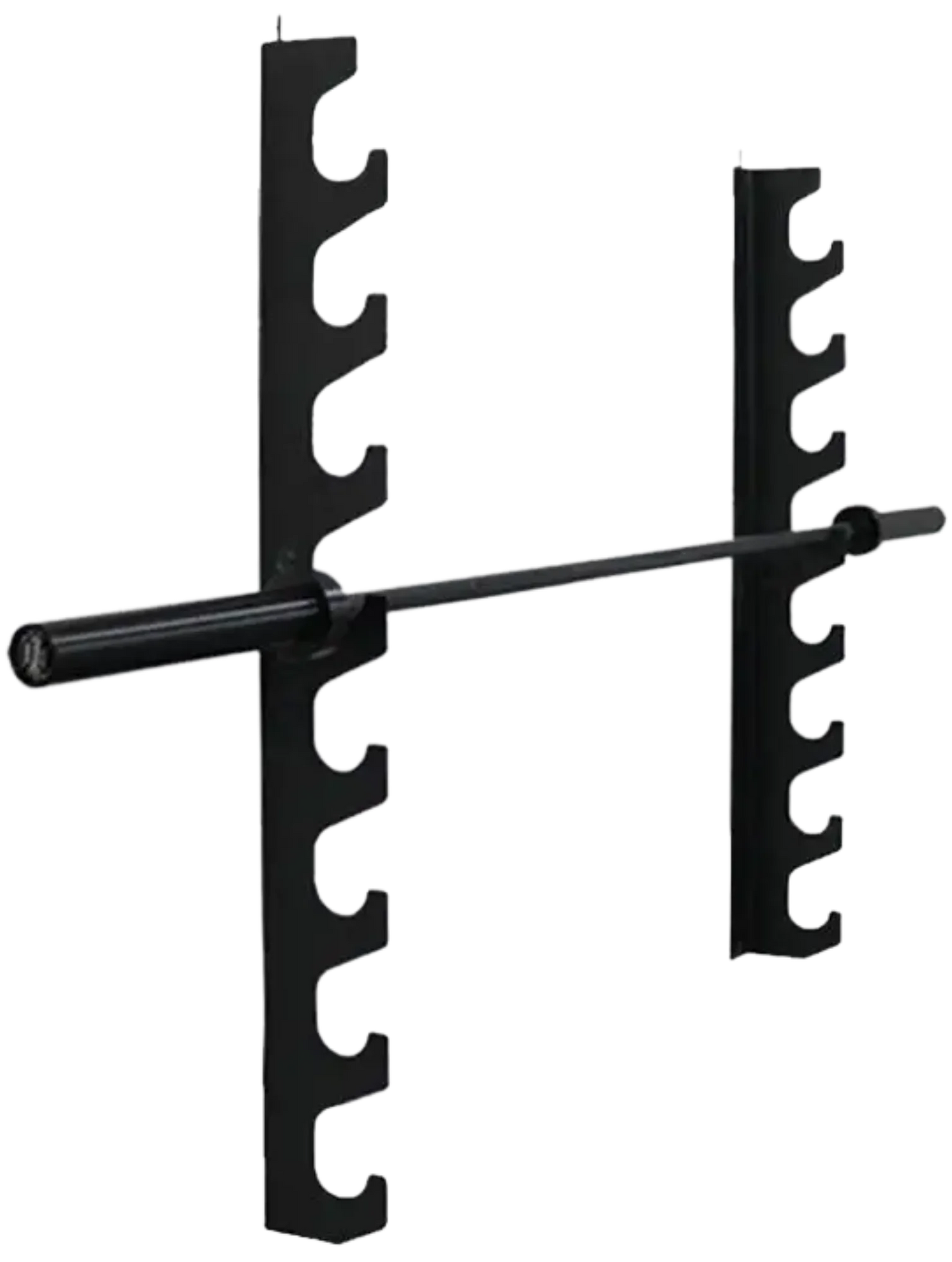 French Fitness 8 Bar Wall Mounted Horizontal Rack (New)