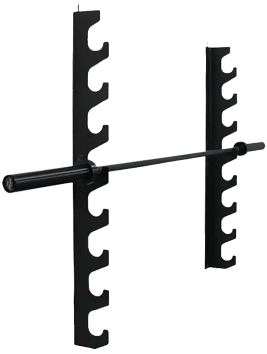 French Fitness 8 Bar Wall Mounted Horizontal Rack (New)