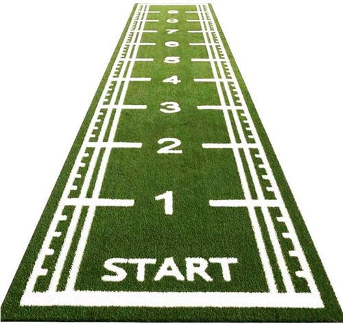 French Fitness Artificial Performance Gym Turf Track w/Start Marker - 14 ft x 50 ft Image