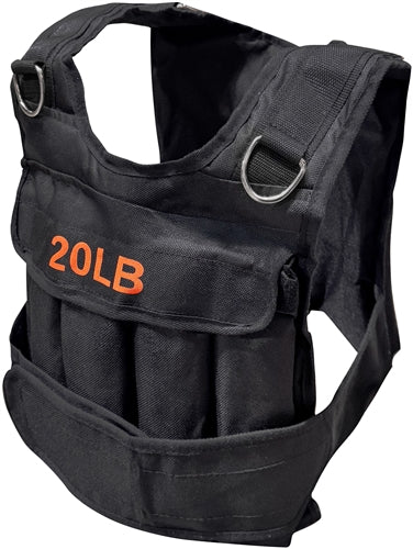 French Fitness Adjustable Weighted Vest, 20 lbs (New)