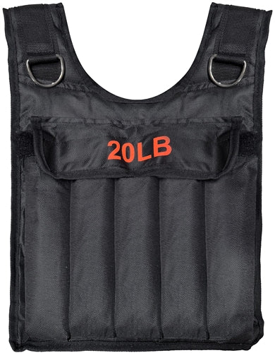 French Fitness Adjustable Weighted Vest, 20 lbs (New)