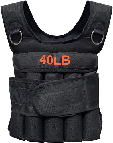 French Fitness Adjustable Weighted Vest, 40 lbs Image