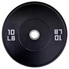 French Fitness Olympic Black Bumper Plate Set 190 lbs - Blank (New)