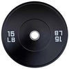 French Fitness Olympic Black Bumper Plate Set 190 lbs - Blank (New)