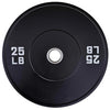 French Fitness Olympic Black Bumper Plate Set 260 lbs - Blank (New)