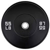 French Fitness Olympic Black Bumper Plate Set 320 lbs - Blank (New)