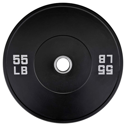 French Fitness Olympic Black Bumper Plate Set 320 lbs - Blank (New)