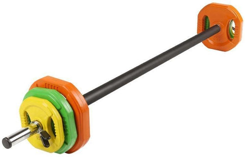 French Fitness Aerobic Barbell & Weight Plate Set of 1  (New)