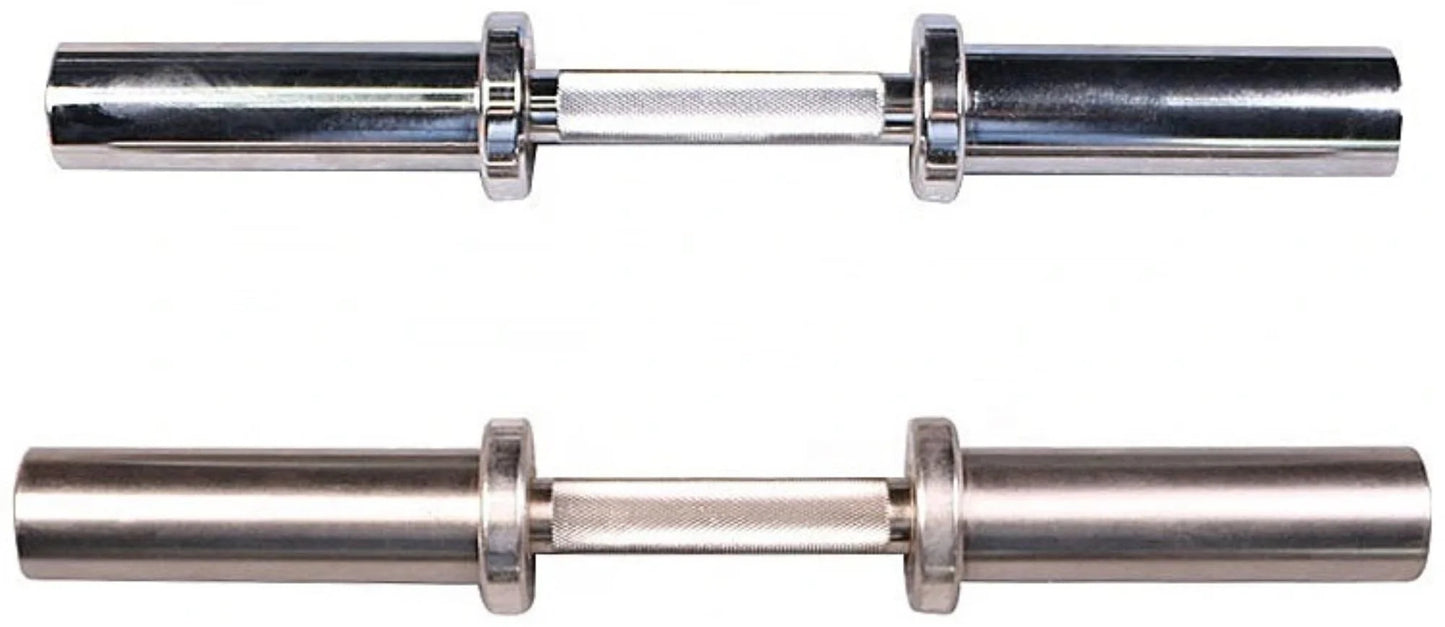 French Fitness 2" Olympic Chrome Dumbbell Handles - Set of 2 (New)