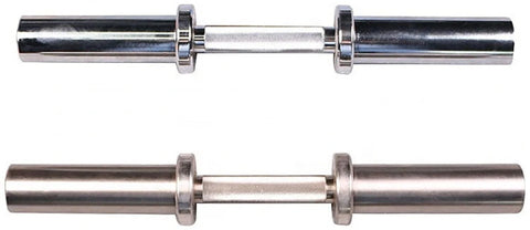 French Fitness 2" Olympic Chrome Dumbbell Handles - Set of 2 (New)