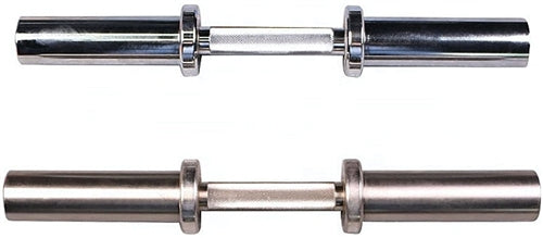 French Fitness 2" Olympic Chrome Dumbbell Handles - Set of 2 (New)