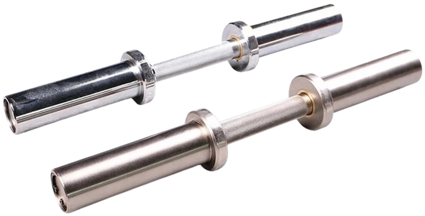 French Fitness 2" Olympic Chrome Dumbbell Handles - Set of 2 (New)