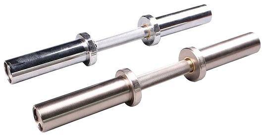 French Fitness 2" Olympic Chrome Dumbbell Handles - Set of 2 (New)