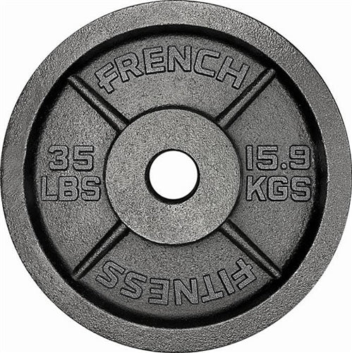 French Fitness Cast Iron Olympic Weight Plate V1 Set 190 lbs (New)