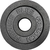 French Fitness Cast Iron Olympic Weight Plate V1 Set w/7 ft Olympic Bar 235 lbs (New)