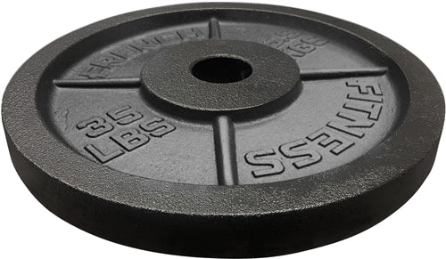 French Fitness Cast Iron Olympic Weight Plate V1 35 lbs (New)