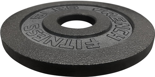 French Fitness Cast Iron Olympic Weight Plate V1 5 lbs (New)