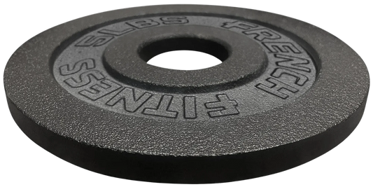 French Fitness Cast Iron Olympic Weight Plate V1 5 lbs (New)