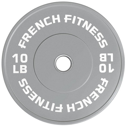 French Fitness Olympic Colored Bumper Plate 10 lbs (New)