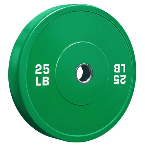 French Fitness Olympic Colored Bumper Plate Set 190 lbs - Blank (New)