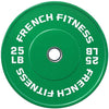 French Fitness Olympic Colored Bumper Plate 25 lbs (New)