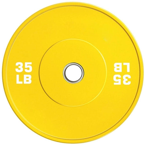 French Fitness Olympic Colored Bumper Plate 35 lbs - Blank Image