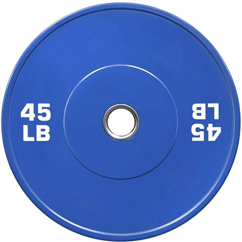 French Fitness Olympic Colored Bumper Plate 45 lbs - Blank Image