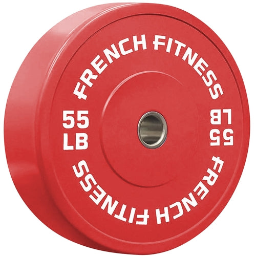 French Fitness Olympic Colored Bumper Plate 55 lbs Image